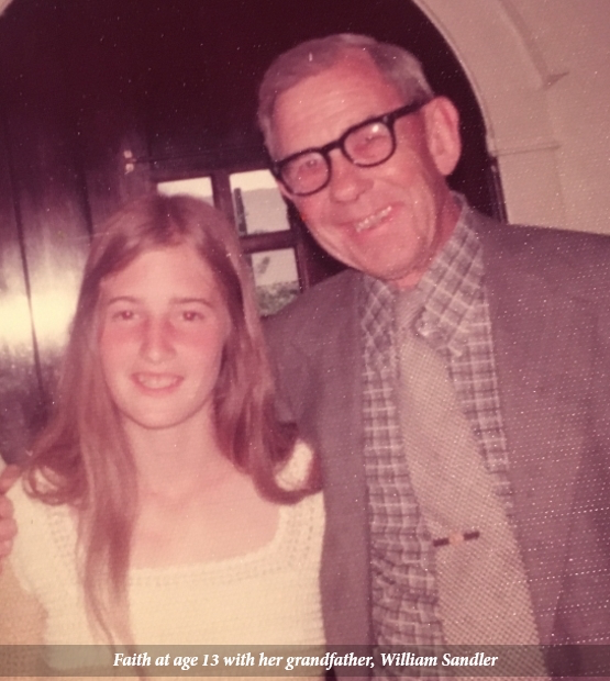 13-year-old Faith with her father