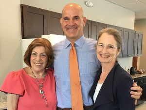 Zoe Gellman, Mark Gellman, and Foundation Executive Director Faith Sandler at the announcement of the new DSL on June 4, 2019